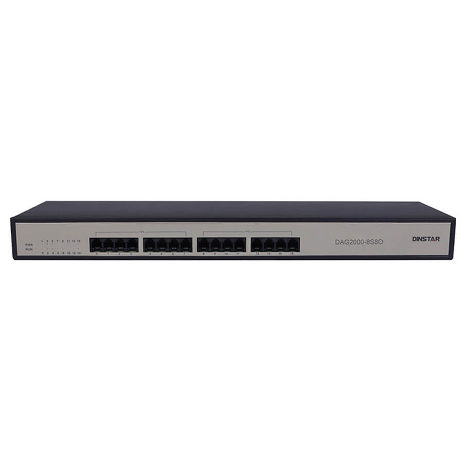 Analog VoIP Gateway Dinstar DAG2000-8S8O